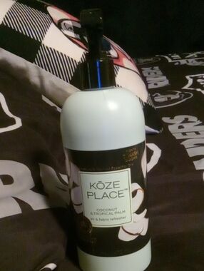Koze Place Coconut & Tropical Palm Air & Fabric Refresher - Light Blue Bottle